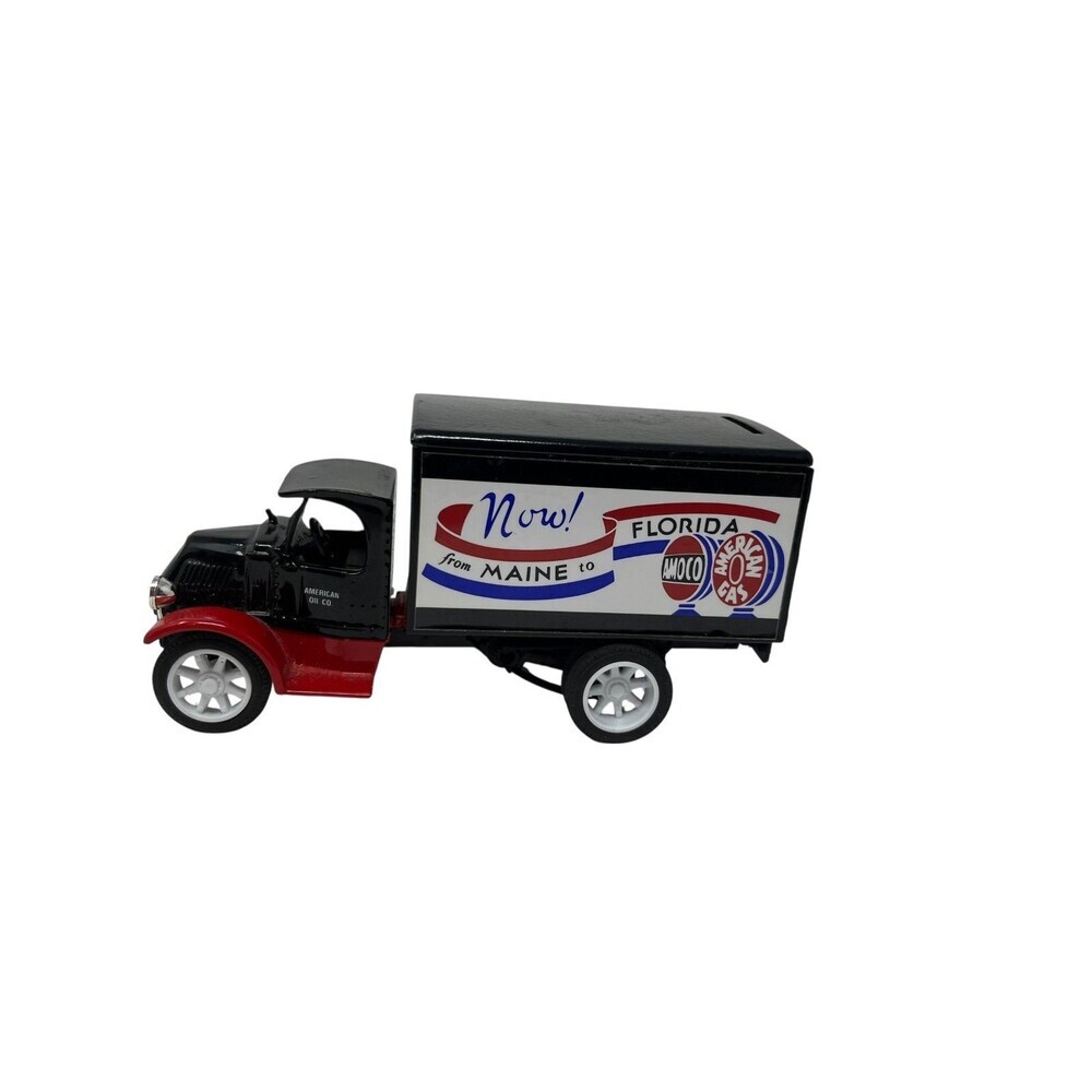 Ertl Retro Toy Truck Coin Bank 7" Mack Amoco Diecast Americana Maine To Florida - Picture 2 of 6